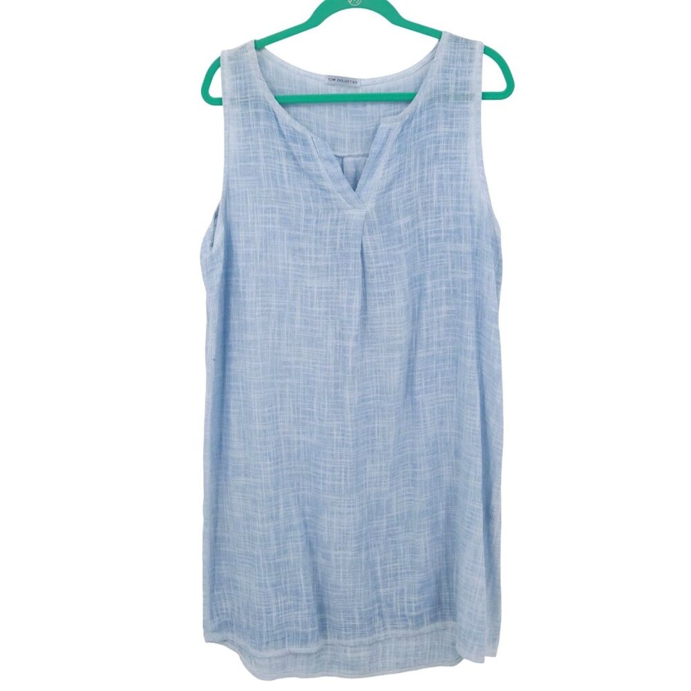 New Collection Linen Dress Women 2 Blue Coastal Resort Wear Travel Vacation Pool